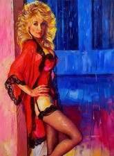 Dolly Parton Music Celebrity Limited Edition Artist Signed Art Trading Card /30 picture