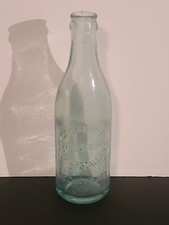 Vintage Meyersdale Bottling Works Green Aqua Tint Bottle 8.5 inches Tall picture