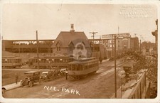 1914 Minneapolis Millers Nicollet Park Baseball Stadium RPPC Photo Postcard COPY picture