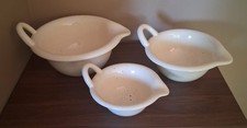 Mixing Bowls/ Nesting 3 piece Vintage Speckled Farmhouse Stoneware picture