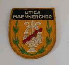 Vintage Utica Maennerchor Patch Rare picture