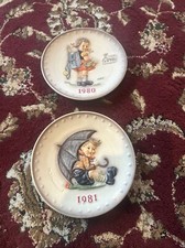 (2) M.J. Hummel W. Goebel West Germany Collector Plates 1980 & 1981 No Boxes picture