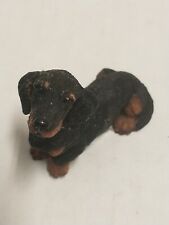 HOMCO Dachshund Dog Figurine Porcelain Black Mini (4A) picture
