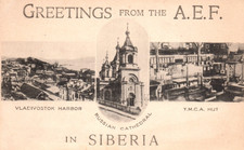 WWI AEF Siberia US Army Russia Vladivostok Postcard picture