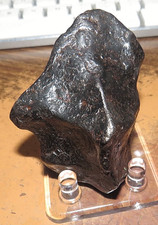 260 gm . CANYON DIABLO IRON METEORITE  MUSEUM GD ARIZONA .57 LBS SCULPTURED JAL picture