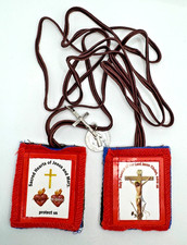 Fivefold Scapular with Crucifix and St Benedict Medal Catholic picture