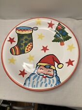 Vintage Bellissima Santa Christmas Plate 10” Cookie Plate Italy picture