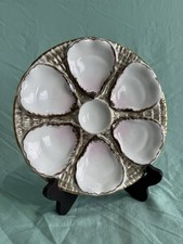 Carl Tielsch Oyster Plate – Hand-Painted Porcelain, Germany c1875-1909 picture