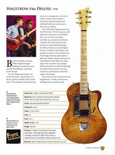 1958 HAGSTROM P46 DELUXE Guitar Spec PIN-UP WALL ART PRINT - NICK McCARTHY picture