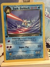 Pokemon Card Dark Golduck 37/82 1st Edition Set Team Rocket Set Played picture