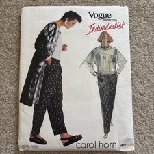 Vintage 1980s Vogue Individualist 1907 sewing pattern by Carol Horn Size 10 picture