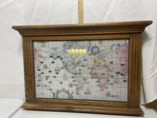 1959 HOWARD MILLER WORLD TIME CLOCK 612-371  Lighted Wall Clock - Parts picture