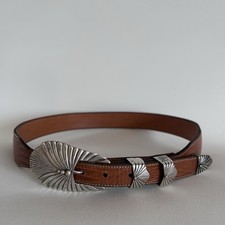 Santa Fe 925 Sterling Silver Belt Buckle & Keepers David DEAR Conrad Lizard Belt picture