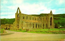 Tintern Abbey UK Ruins Postcard used (25999) picture
