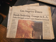 1992  Los Angeles Riots 4 complete 1st sections Tons of pictures and info BX1 picture