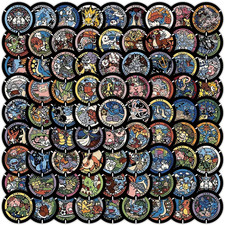 Pokemon Stickers 200 Pack Bulk 2x 108 Piece Glossy Japanese Sewer Manhole Decals picture
