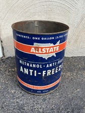 Vintage Allstate Methanol Anti-Freeze Can 1 Gallon Sears Roebuck Gas Oil Sign picture