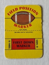 1971 Topps T.C.G. Football Field Position Marker Card First Down 10 Yard Marker picture