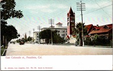 c1905 East Colorado St Street View Pasadena California CA M Rieder UDB Postcard picture
