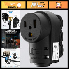 1 Pack Nema 6-50R 50Amp 250V Female Welder Receptacle, 220v Female Plug 50A 250V picture