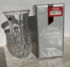 Vintage NIB Full Lead Crystal Vase 5.5” Althea Item C177 Made In Germany 1980s picture
