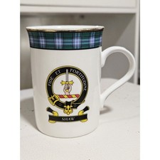 Vintage Scotcrest Clan Shaw Fine Bone China Mug Key to the Clans Tartan Scotland picture