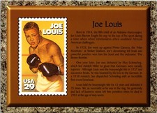 Joe Lewis Heavyweight Champion Black Heritage 1999 Stamp Art Postcard picture