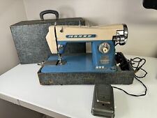 Vintage Morse Super Dial Sewing Machine Blue With Case Power Tested Working  picture