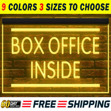Box Office Inside LED Neon Light Sign Cinema Theater Display Wall Art Lamp Décor picture