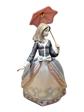 Lladró Figurine #5211 Flawless Angela Girl w/ Parasol Umbrella Retired No Box picture