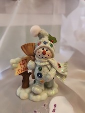 Let It Snow Festive Snowman Figurine picture