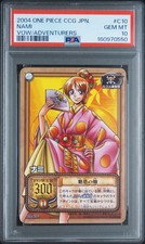 2004 BANDAI ONE PIECE CCG JAPANESE A VOW BETWEEN ADVENTURERS #C10 NAMI PSA 10 picture