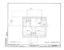 Photo:Nantucket Massachusetts Peter Folger House 1931 Floor Plan Centre St picture