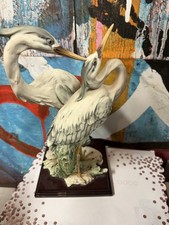 Vintage Giuseppe Armani Sculpture Courting “PAIR of HERONS” picture