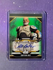 Captain Rex Auto Dee Bradley Baker Green /75 Star Wars Auto picture