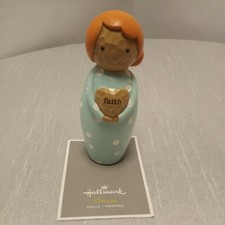 HALLMARK THE OMURA COLLECTION JAPANESE KOKESHI STYLE FIGURINE DOLL 'FAITH' picture