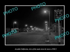 Arcadia California The Main St & Stores c1940 2 Old Large Historic Photo picture