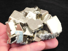 Big 100% Natural PYRITE CUBE Cluster From Peru 612gr picture