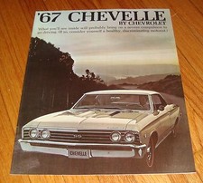 Original 1967 Chevrolet Chevelle Sales Brochure Catalog Chevy SS 396 Malibu picture