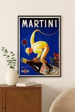 🎨 Vintage c1930s Martini Ad Poster - Jean Droit - 24x32” 🍸 picture