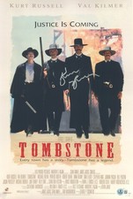 Kurt Russell Signed Autograph Tombstone 12X18 Mini Movie Poster Beckett BAS picture