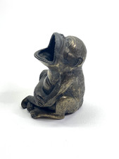 Vtg JB 1979 Bronze Monkey Chimpanzee Cigar Holder Ashtray by Jennings Brothers picture