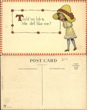 COULD YOU LOVE A LITTLE GIRL LIKE ME? Fashion big hat artist drawn ca. 1910 picture