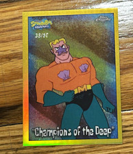 Topps 2025 Topps Chrome SpongeBob 25 #190 Champions of the Deep 38/50 picture
