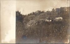 RPPC Remains of Old Mine Town Hillside Buildings Real Photo c1906 Postcard U11 picture