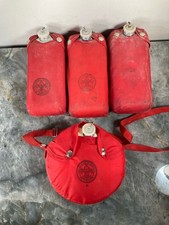 Vtg Boy Scouts of America (BSA) Aluminum Mess Kit Bag And Canteen Stamp Logo X 4 picture