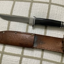 Vintage 1993 Buck 102 Woodsman Fixed Blade Hunting Knife Slash Date Code USA picture