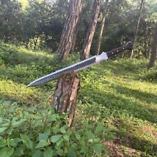 Custom Handmade Carbon Steel Blade Roman Gladius Sword| Hunting Sword Camping picture
