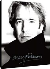 Alan Rickman Floating Canvas Wall Art - B&W Signed Head Shot picture