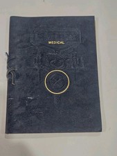 VTG Navy Leather 1930 Emory University School Of Medicine Commencement Program  picture